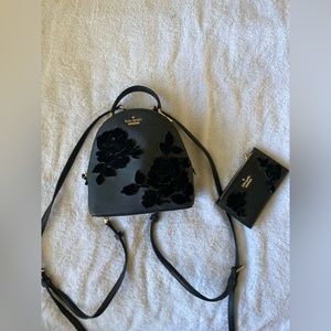 Kate Spade Mini Backpack & matching wallet